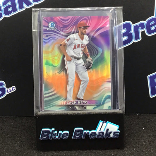 2022 Bowman Chrome mood ring Zach Neto 04/25 #MR-2 Angels