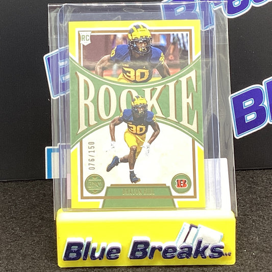 2022 Panini Legacy Rookie Daxton Hill 076/150 185