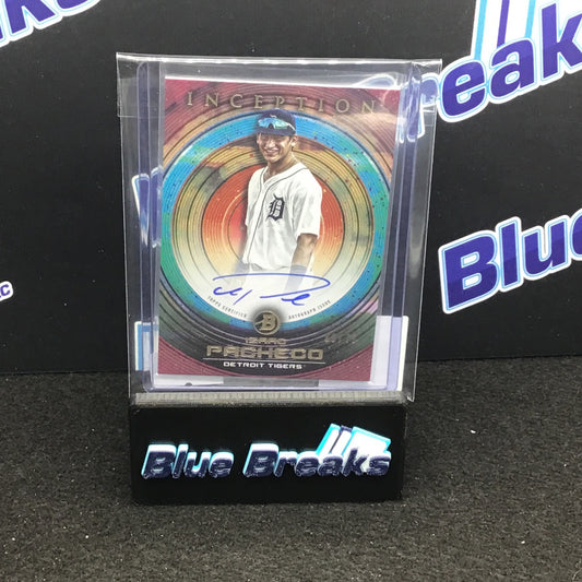 2022 Bowman Inception Izaac Pacheco auto 68/75 #PA-IP Tigers