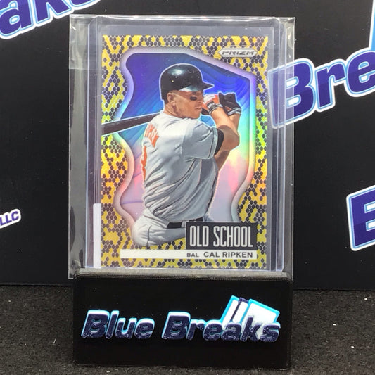 2022 Panini Prizm Old School Snakeskin Cal Ripken Jr 12/50 #OS-5 Orioles