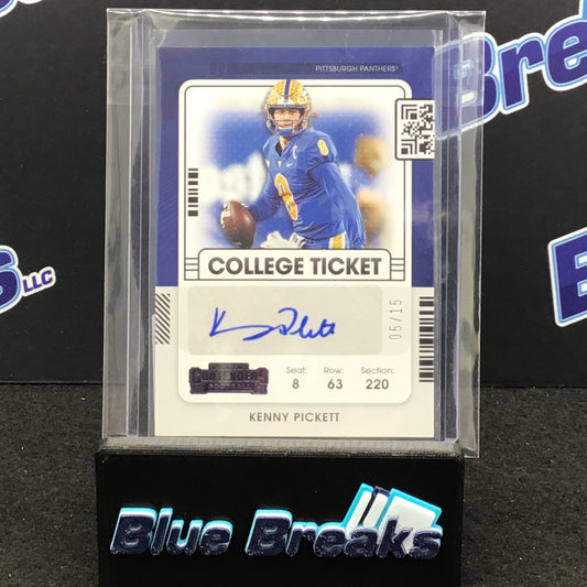 2020 Chronicles - Kenny Pickett - Draft Picks - Pittsburgh Steelers 5/15
