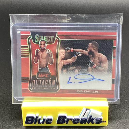2022 Panini Select UFC - Leon Edwards Auto 38/99