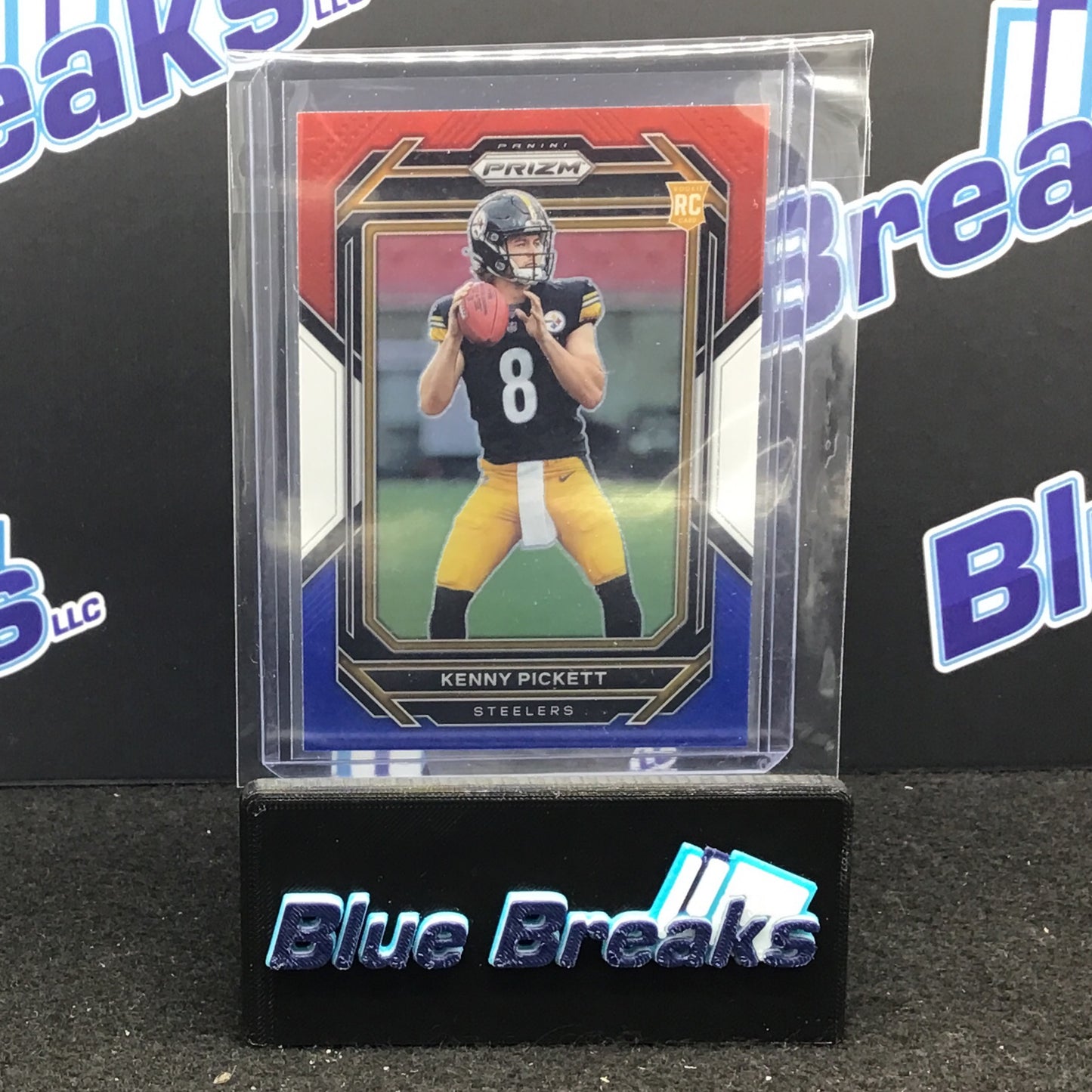 2022 Panini - Prizm - Kenny Pickett - #301 - Red / White / Blue - Pittsburgh Steelers