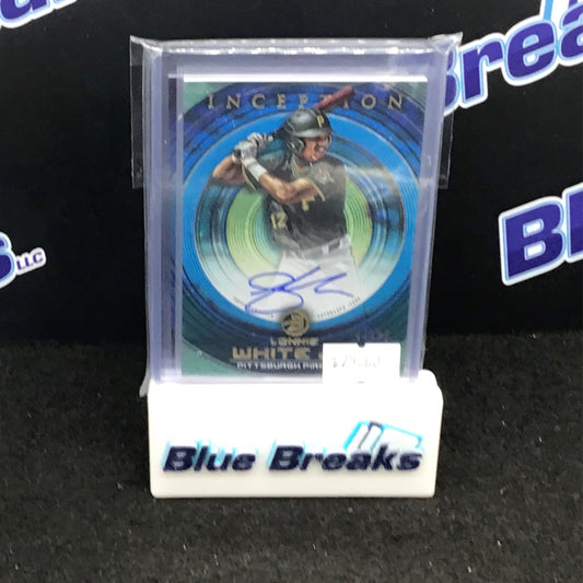 2022 Bowman Inception Lonnie White Jr auto 44/99, non auto 31/75 & 30/99 Pirates