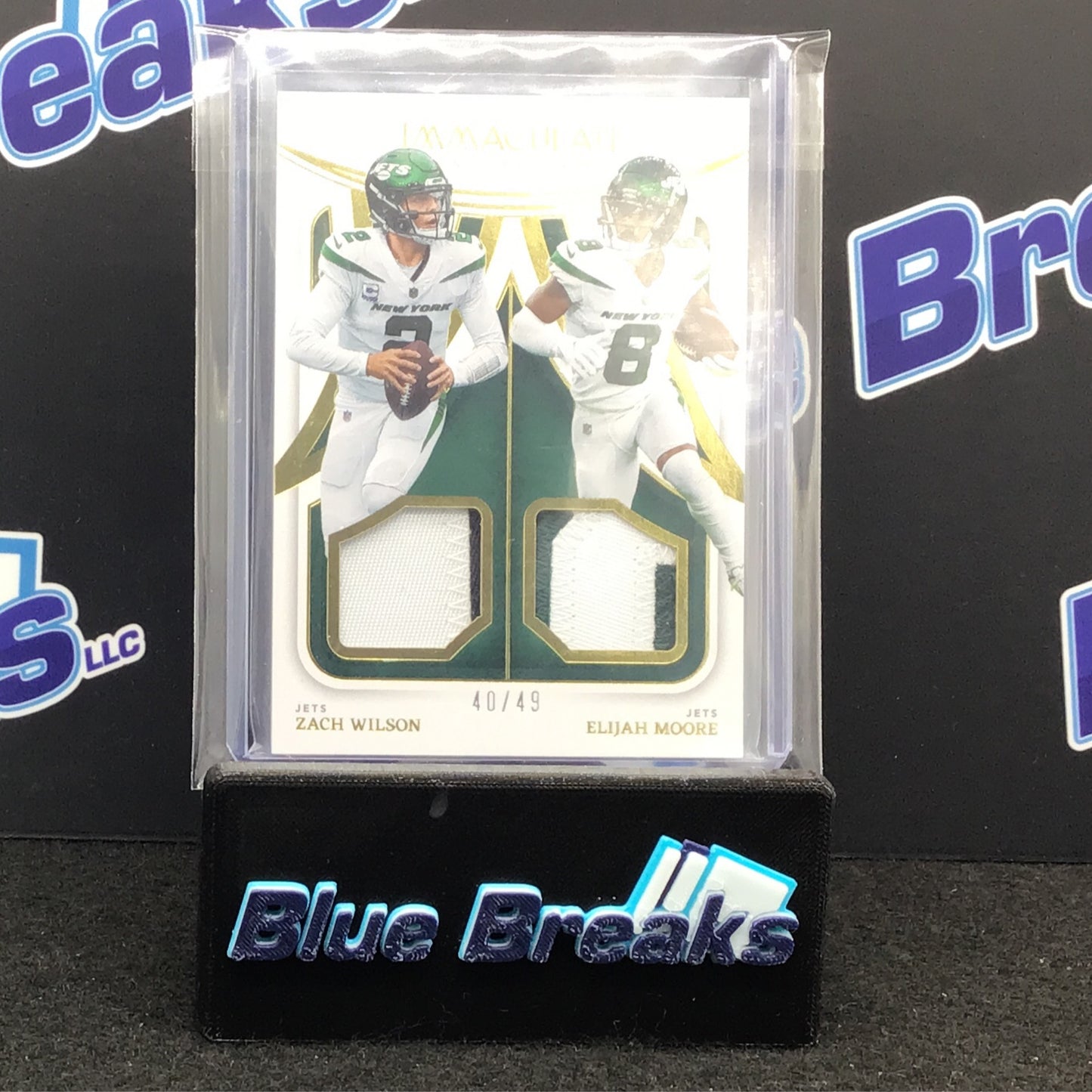 2022 Panini - Immaculate - Zach Wilson - Elijah Moore - New York Jets - 40/49