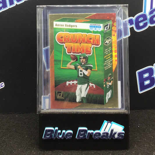 2023 Panini Donruss Crunch Time Aaron Rodgers #CT-7 Jets