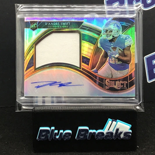 2022 Panini Select D'Andre Swift auto relic 55/99 RC #JRS-DAS Lions