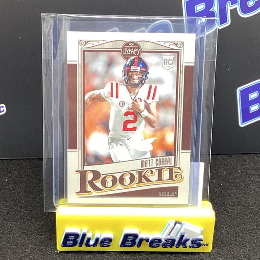 2022 Panini Chronicles Legacy Draft Picks Matt Corral 3