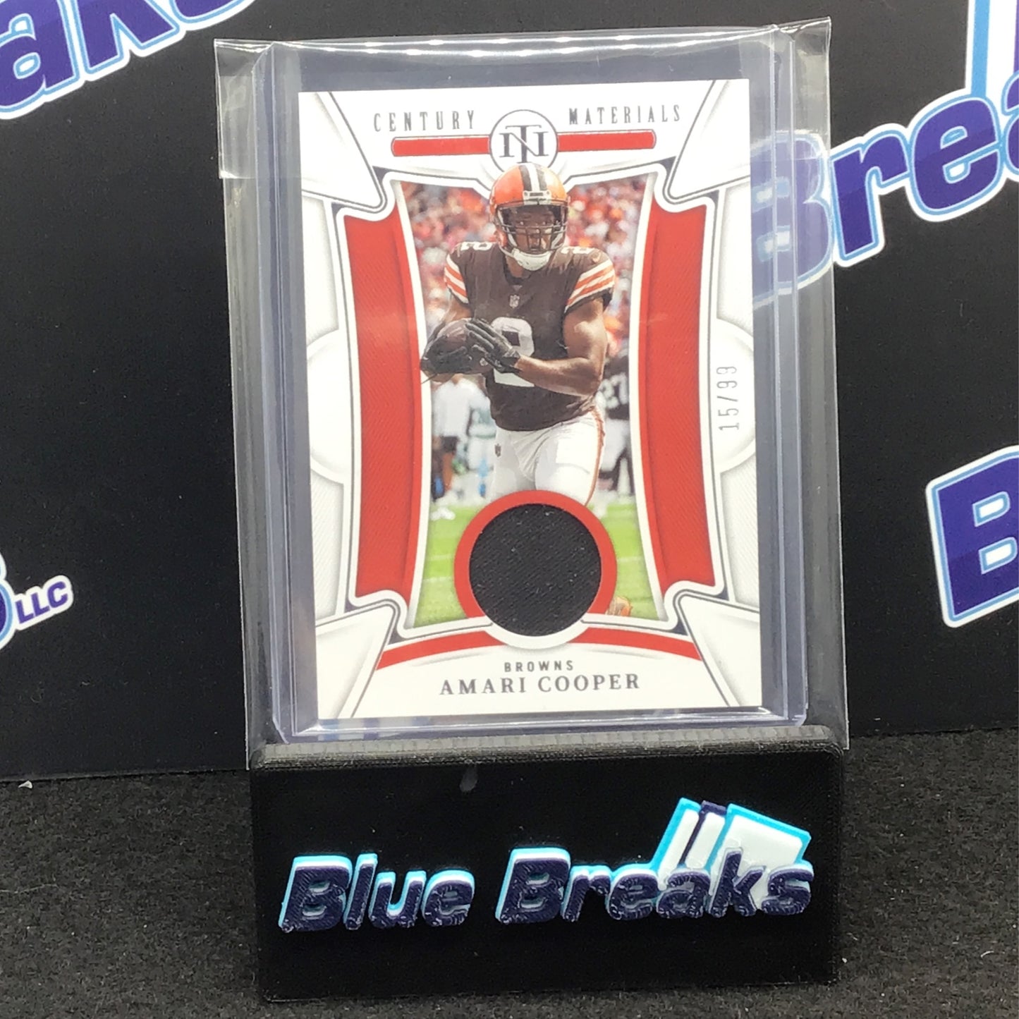 2022 Panini - National Treasures - Amari Cooper - Century Materials  15/99 - Cleveland Browns