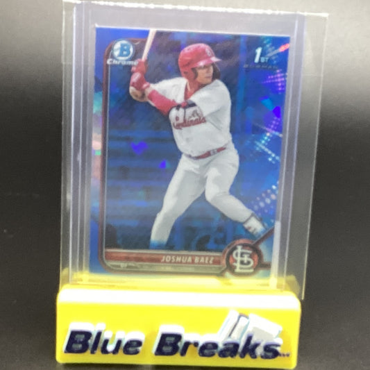 2022 Bowman Chrome 1st Sapphire Joshua Baez #BCP-112 Cardinals
