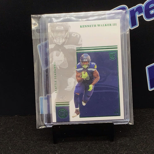 2022 Panini Encased Kenneth Walker III 5/5 #114 Seahawks