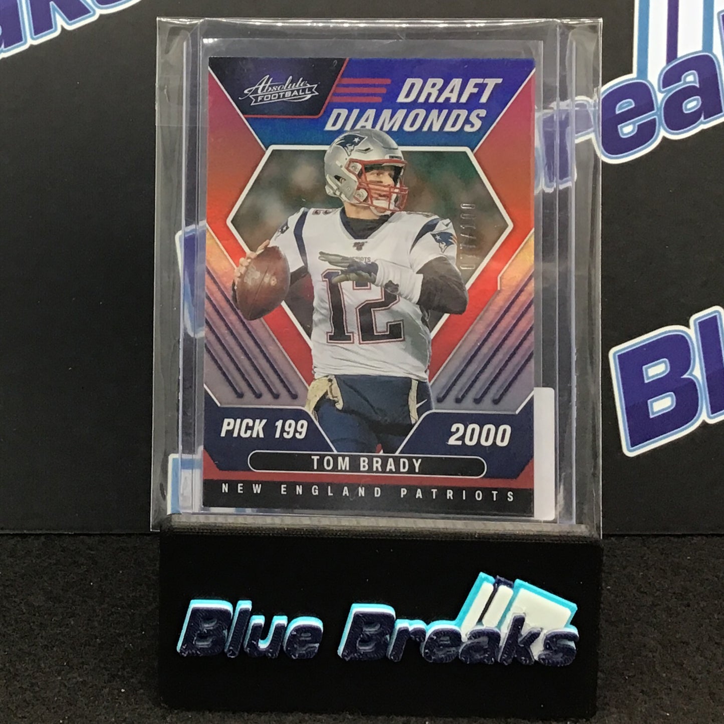 2022 Panini Absolute Draft Diamonds Tom Brady 077/100 #DD-3 Patriots
