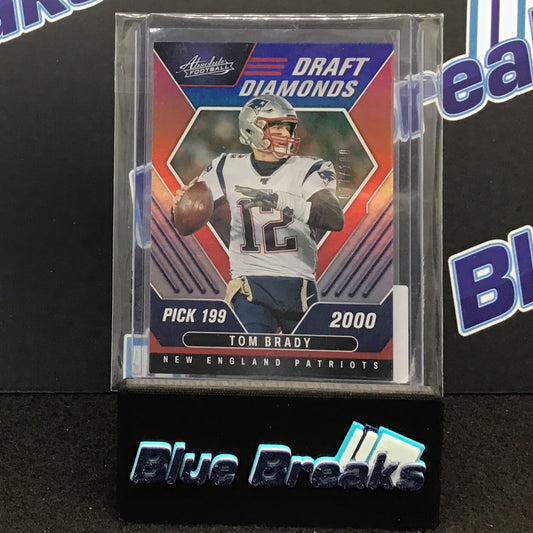 2022 Panini Absolute Draft Diamonds Tom Brady 077/100 #DD-3 Patriots