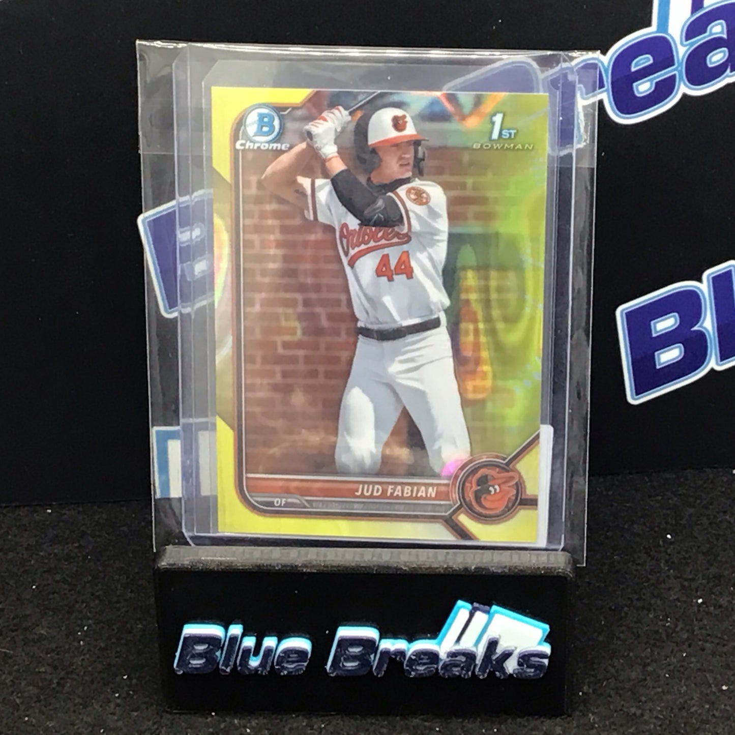 2022 Bowman Chrome 1st Bowman yellow Jud Fabian 60/75 #BDC-114 Orioles