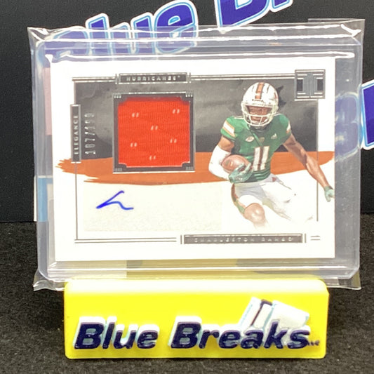 2022 Panini Chronicles Impeccable Draft Picks Charleston Rambo relic auto 187/199 IM-CRA