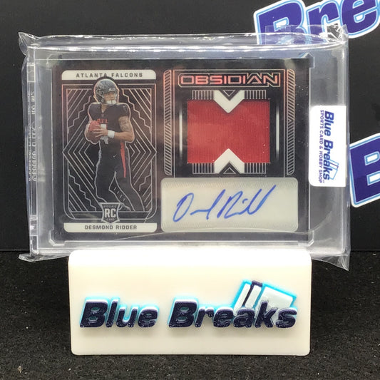 2022 Panini - Obsidian - Desmond Ridder - 140/175 - Auto and Patch - Atlanta Falcons