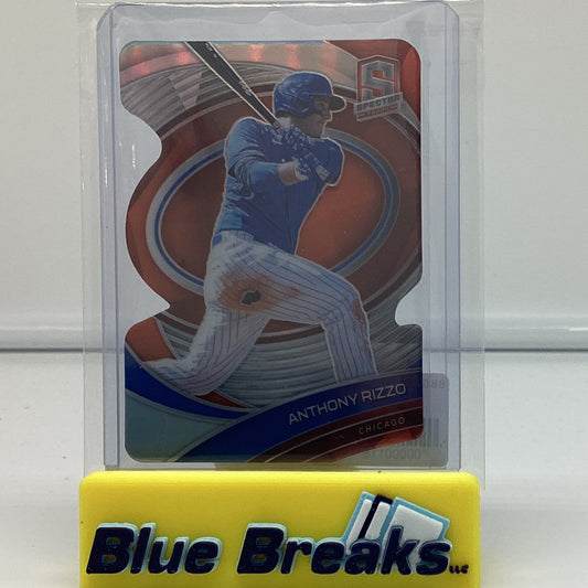 2021 Spectra orange - Anthony Rizzo 12/15 #3 Cubs