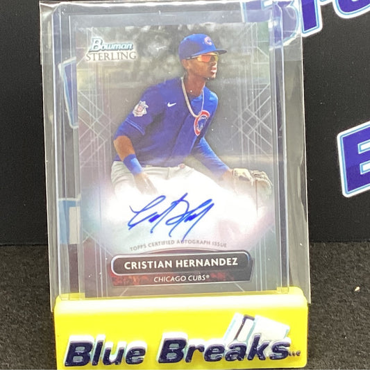 2022 Bowman Sterling - Cristian Hernandez - Autograph - Chicago Cubs