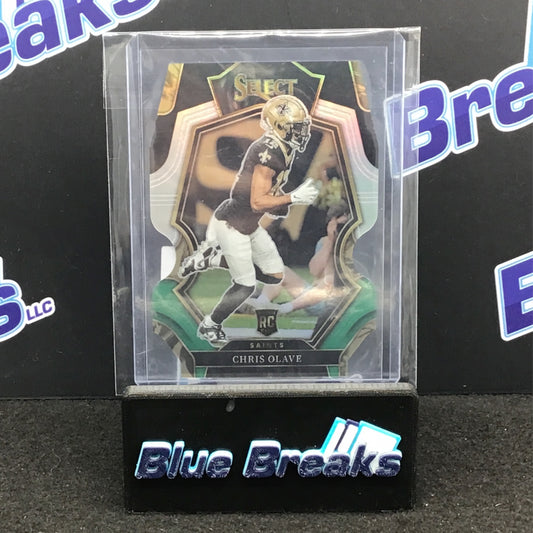 2022 Panini - Select - Prizm - Chris Olave - #170 - Die Cut - Black Silver Green - New Orleans Saints