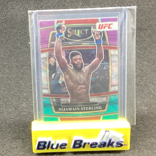2022 Panini Select - Aljamain Sterling Purple & Green