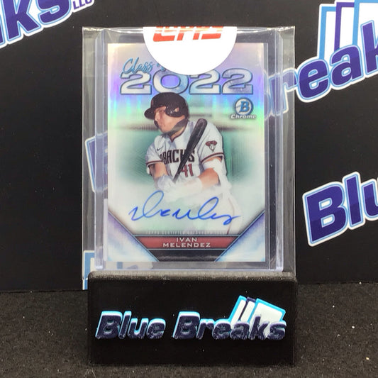 2022 Bowman Draft Class of 2022 Ivan Melendez auto 198/250 #C22A-IM Diamondbacks