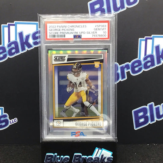 2022 Panini Chronicles Score Silver George Pickens RC #SP-383 Steelers