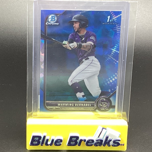 2022 Bowman Chrome 1st Sapphire Warming Bernabel