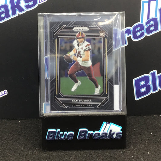2022 Panini Chronicles Prizm Black Sam Howell #PB-10 Commanders