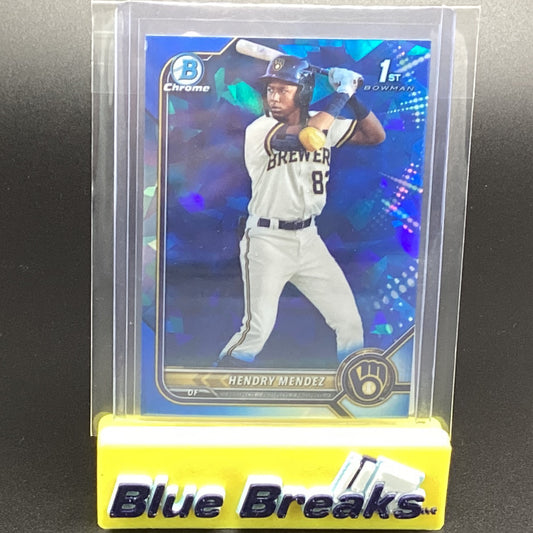 2022 Bowman Chrome 1st Sapphire Hendry Mendez
