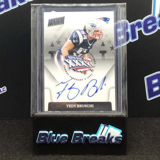 2022 Panini Super Bowl Tedy Bruschi auto
