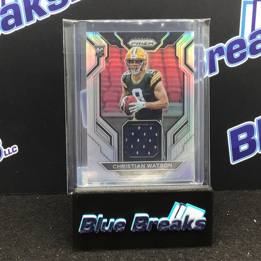 2022 Panini Prizm Christian Watson relic RC #RG-CW Packers