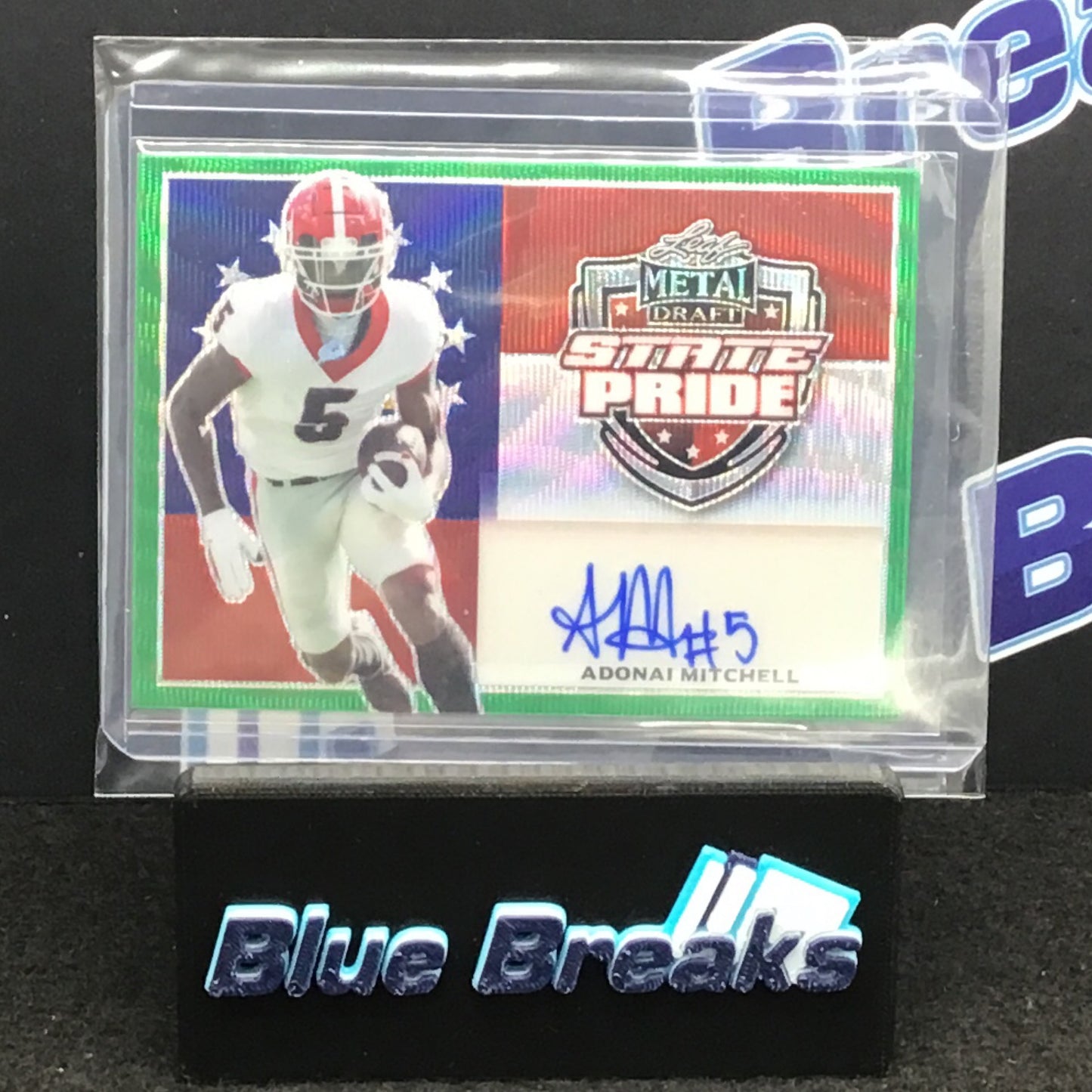 2022 Leaf Metal Draft - State Pride - Adonai Mitchell - #SP-AM1 - 1/7
