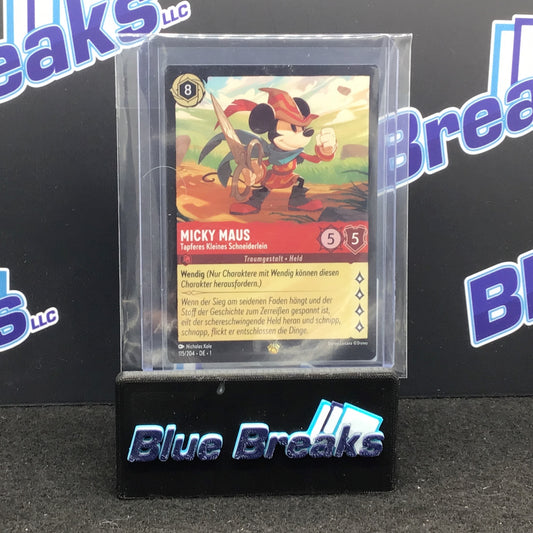2023 Disney Lorcana Legendary Micky Maus Tapferes Kleines Schneiderlein 115/204