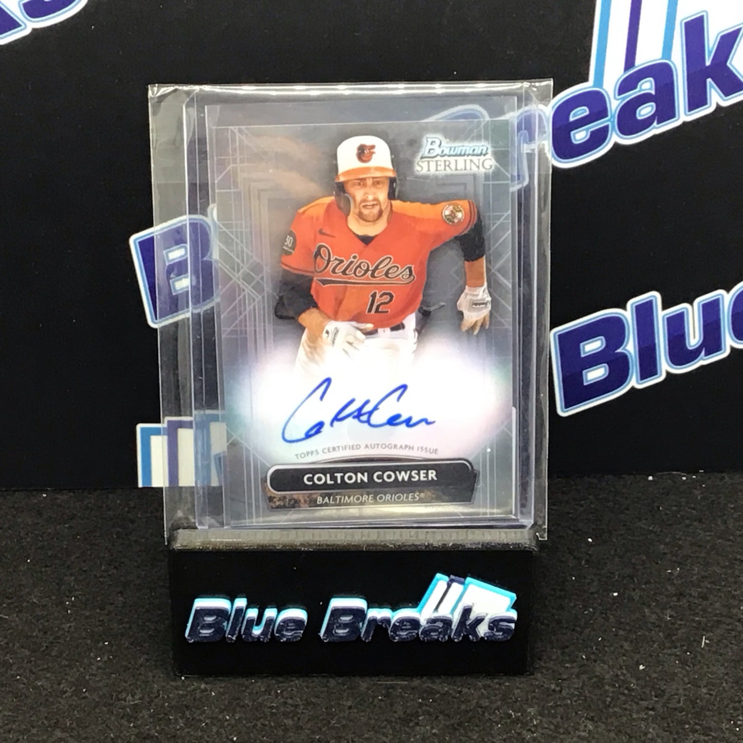 2022 Bowman Sterling Colton Cowser auto PA-CC Orioles