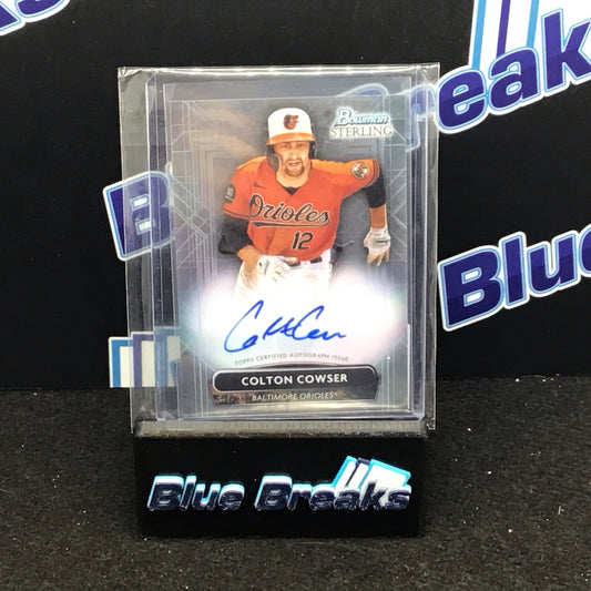 2022 Bowman Sterling Colton Cowser auto PA-CC Orioles