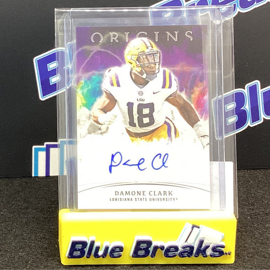 2022 Panini Chronicles Origins Draft Picks Damone Clark auto OA-DCL
