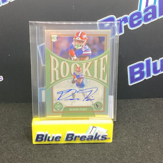 2022 Panini Legacy Silver Holo Dameon Pierce auto