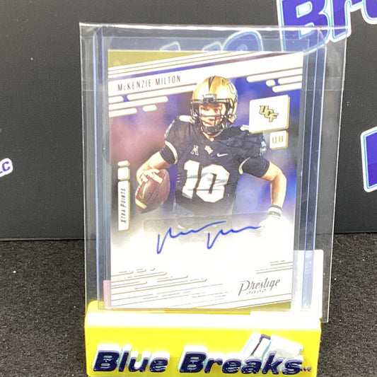 2022 Panini Chronicles Prestige Draft Picks McKenzie Milton auto PX-MM1