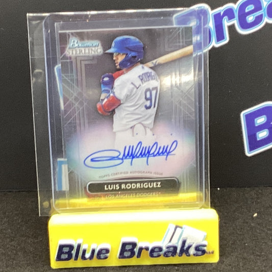 2022 Bowman Sterling - Luis Rodriguez - Autograph - LA Dodgers