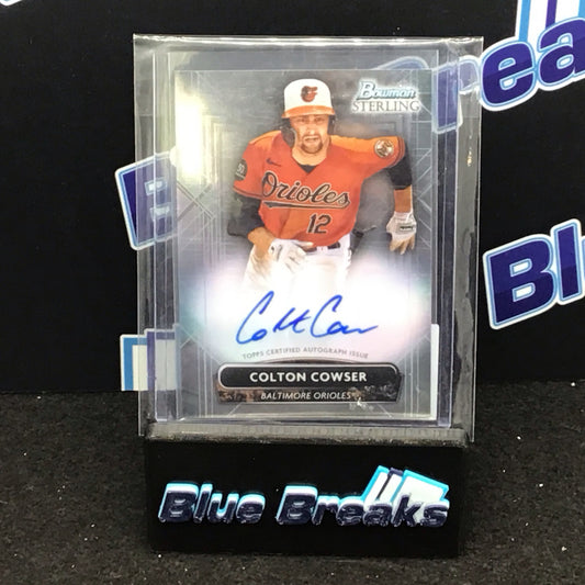 2022 Bowman Sterling Colton Cowser auto #PACC Orioles
