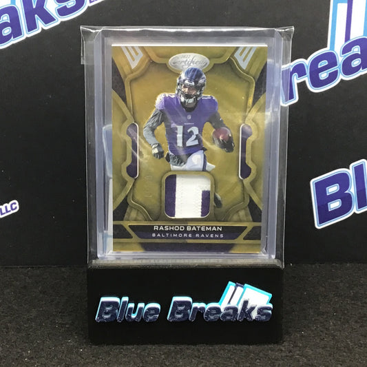 2022 Panini Certified - Rashod Bateman - Baltimore Ravens - 5/10 - #MM-RBA