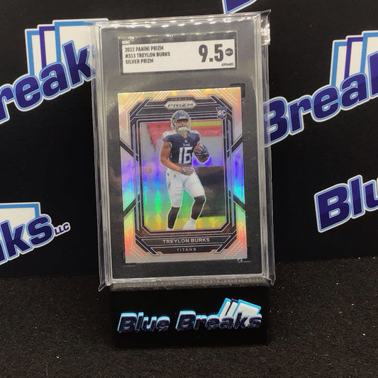 2022 Panini Prizm Silver Prizm Treylon Burks #313 SGC 9.5 Titans