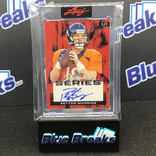 2022 Leaf - Signature Series - Peyton Manning - 1/1 - Red - Denver Broncos