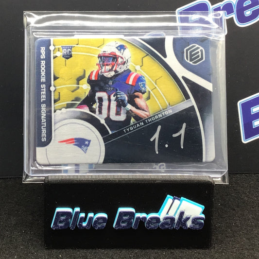 2022 Panini Elements RPS Rookie Steel Signatures Tyquan Thornton 35/79 RC #140 Patriots