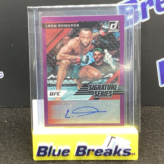 2022 Panini Donruss Signature Series Leon Edwards SS-LEW