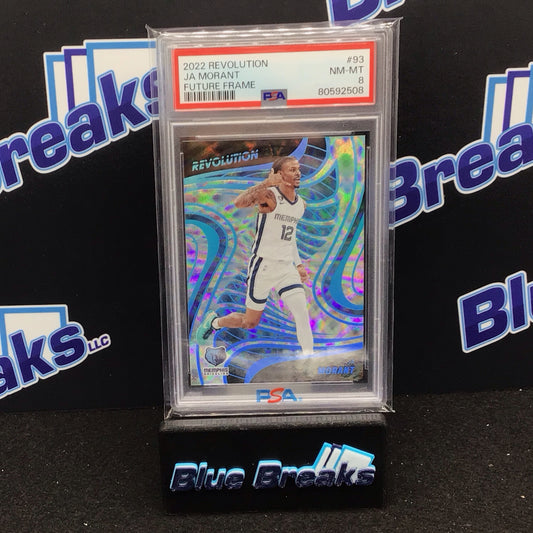 2022 Panini Revolution Future Frame Ja Morant 13/60 #93 PSA 8 Grizzlies
