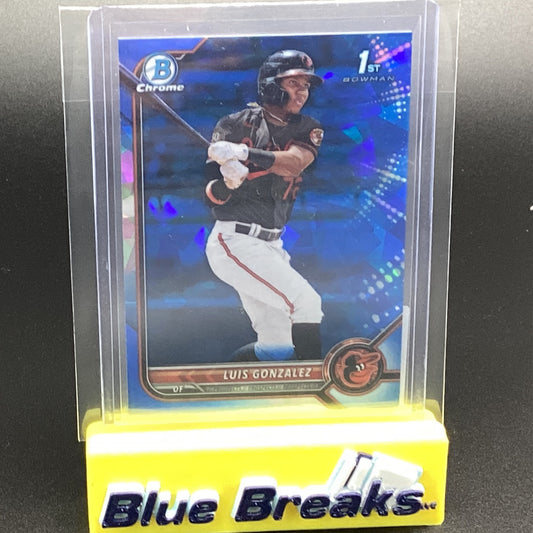 2022 Bowman Chrome 1st Sapphire Luis Gonzalez