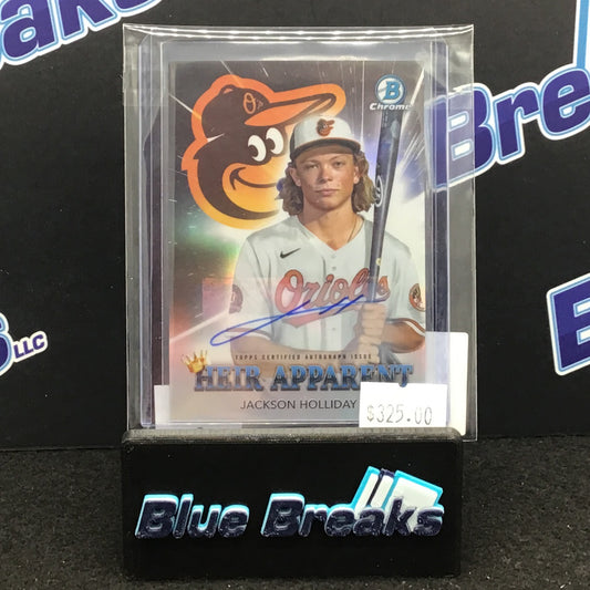 2022 Bowman Chrome Heir Apparent auto 77/99 #HA-1 Orioles