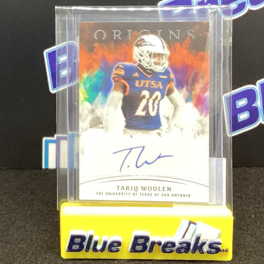 2022 Panini Chronicles Origins Draft Picks Tariq Woolen auto OA-TWO - Seattle Seahawks