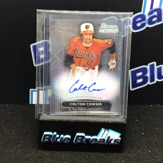2022 Bowman Sterling Colton Cowser auto PACC Orioles